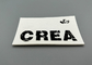 Good Washable White Microfiber Screen Printed Patches With Matte Silicone Logo